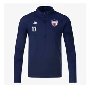 NEW BALANCE SOCCER ATHLETICS HALF-ZIP TOP YOUTH SZ M # 2282